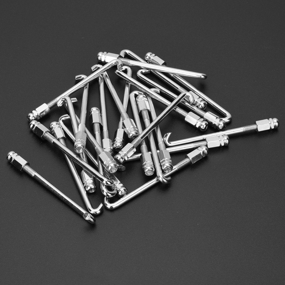 Musical Instrument Banjo - ​24pcs Silver ​Banjo Hooks​ Replacement Hooks​