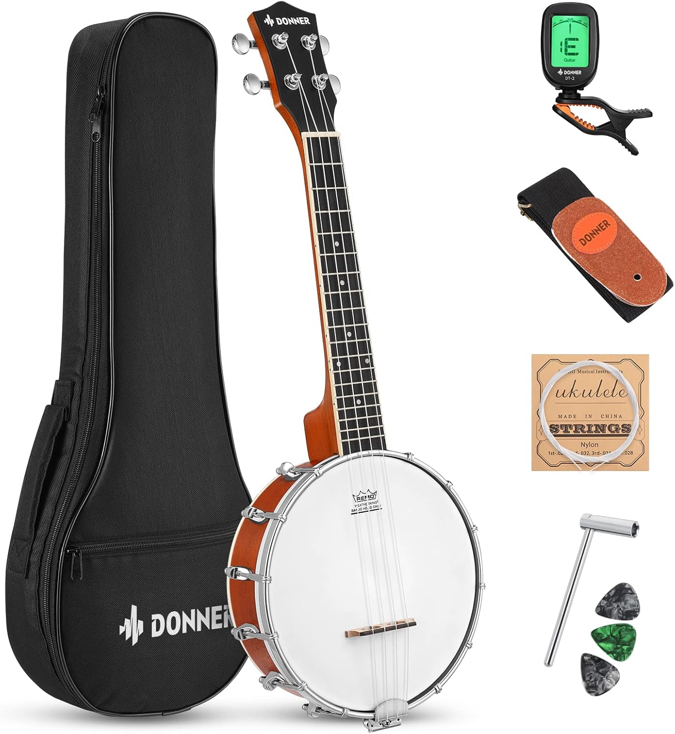 Musical Instrument Banjo - 4-String Banjo Ukulele Kit for Adult