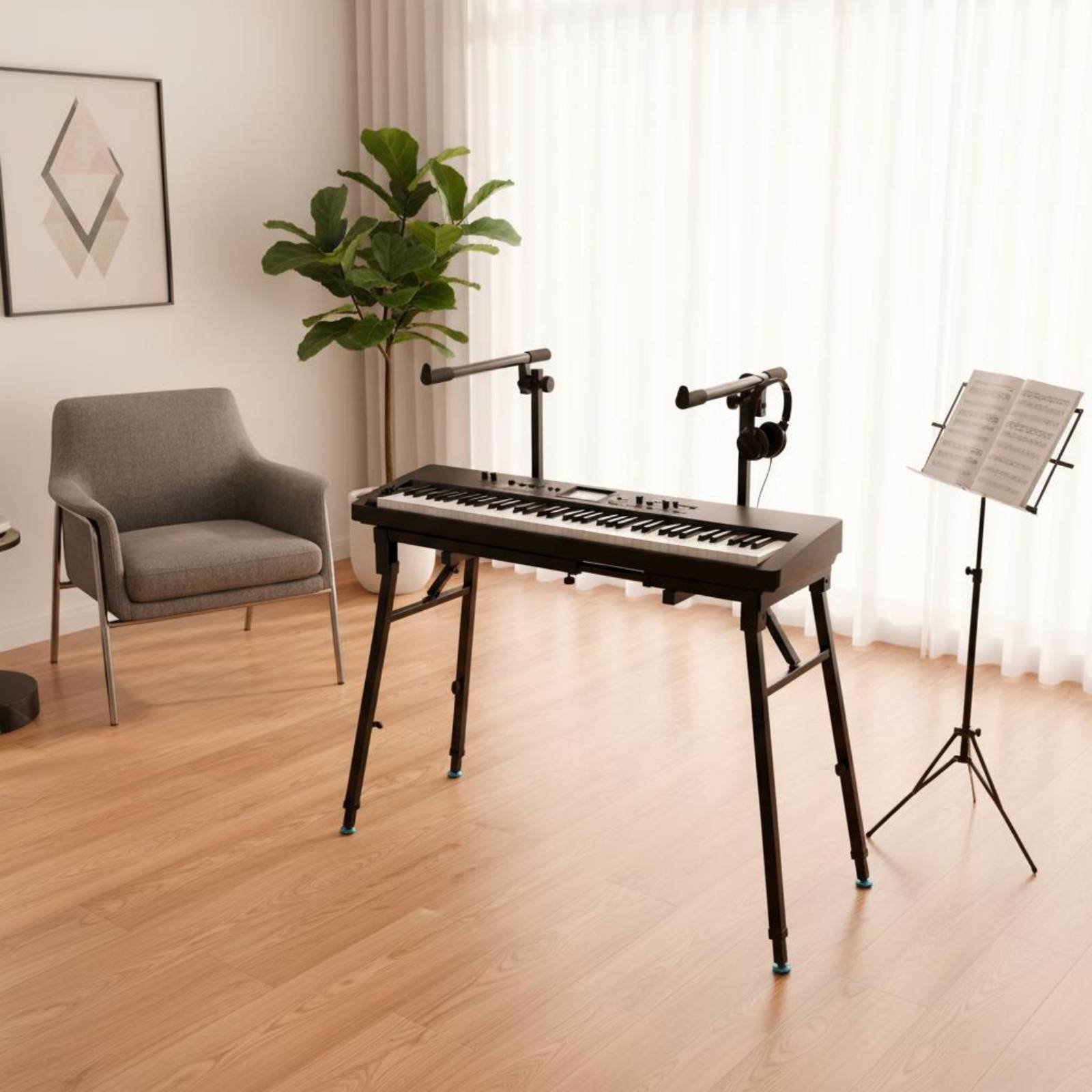 Folding Keyboard Stand Portabl - مراجعة Musical Instrument Of Keyboard وسعره
