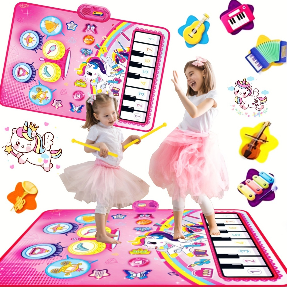 3 In 1 Music Sensory Play Mat  - مراجعة Musical Instrument No Touch وسعره