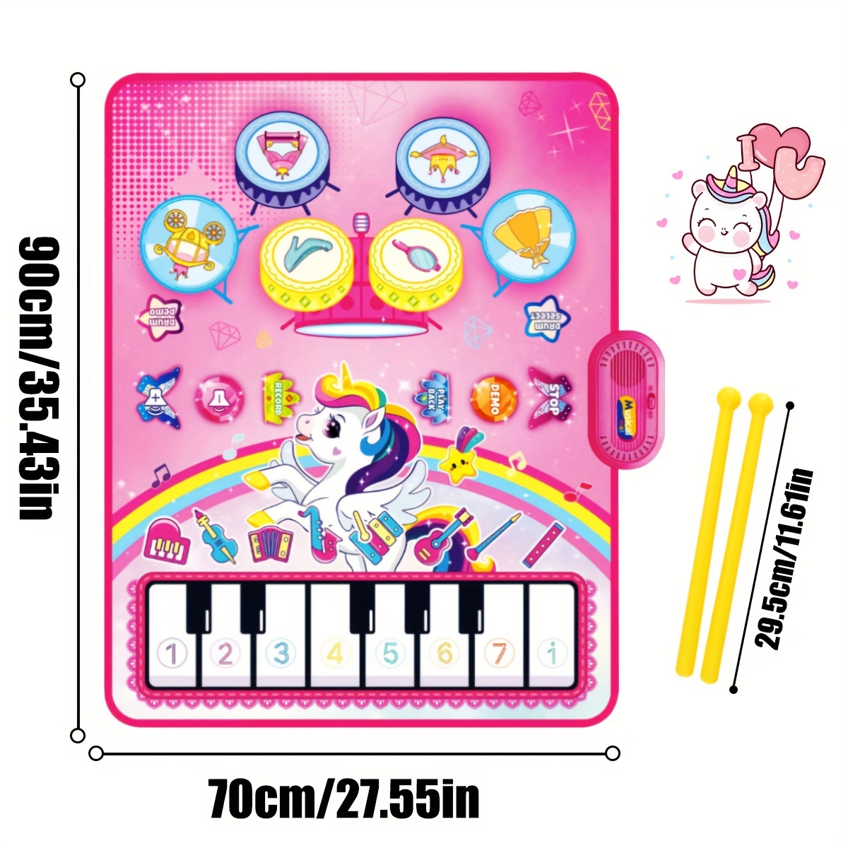3 In 1 Music Sensory Play Mat  - مراجعة Musical Instrument No Touch وسعره