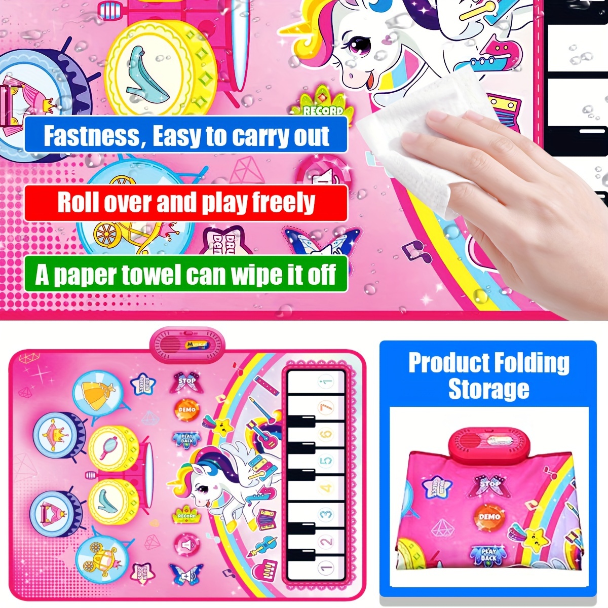 3 In 1 Music Sensory Play Mat  - مراجعة Musical Instrument No Touch وسعره