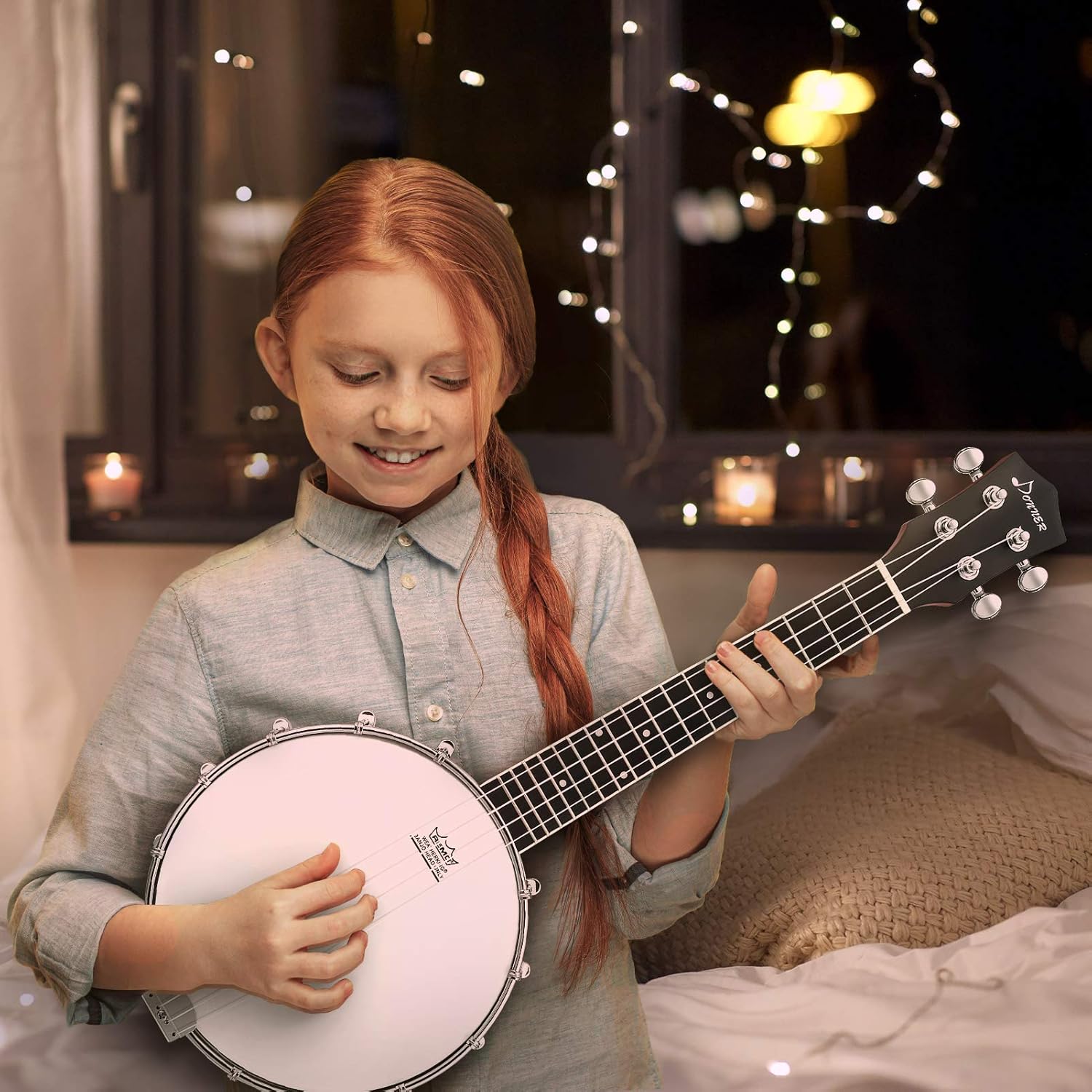 4-String Banjo Ukulele Kit for - مراجعة Musical Instrument Banjo وسعره