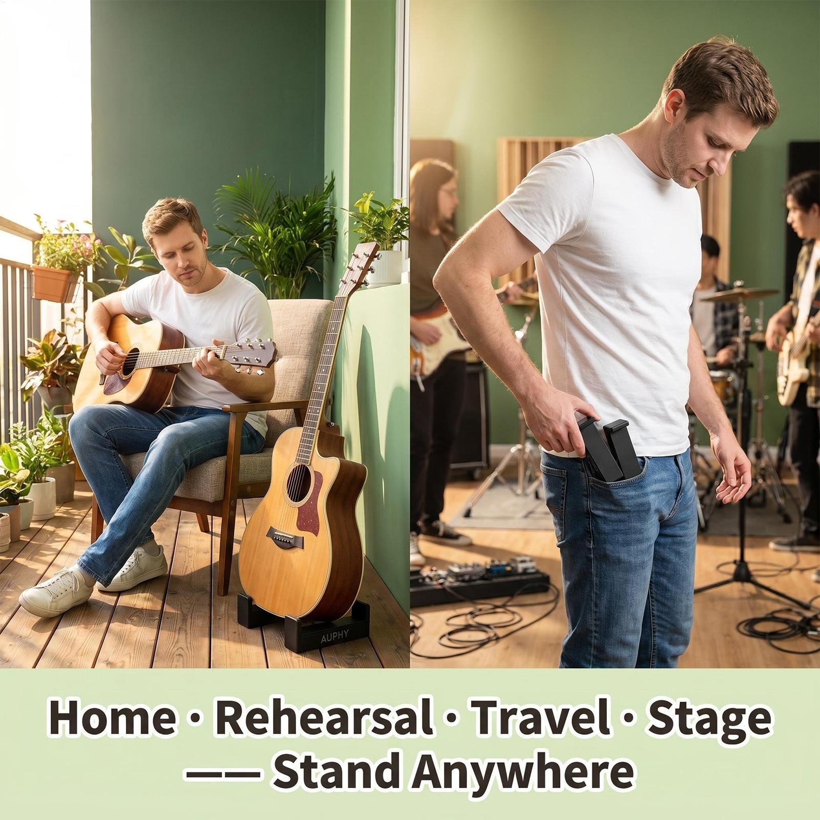 Acoustic Guitar Stand Portable - مراجعة Musical Instrument Banjo وسعره