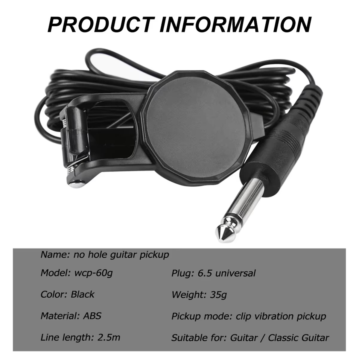 Audio Jack Clip On Pickup/2.5  - مراجعة Musical Instrument Banjo وسعره