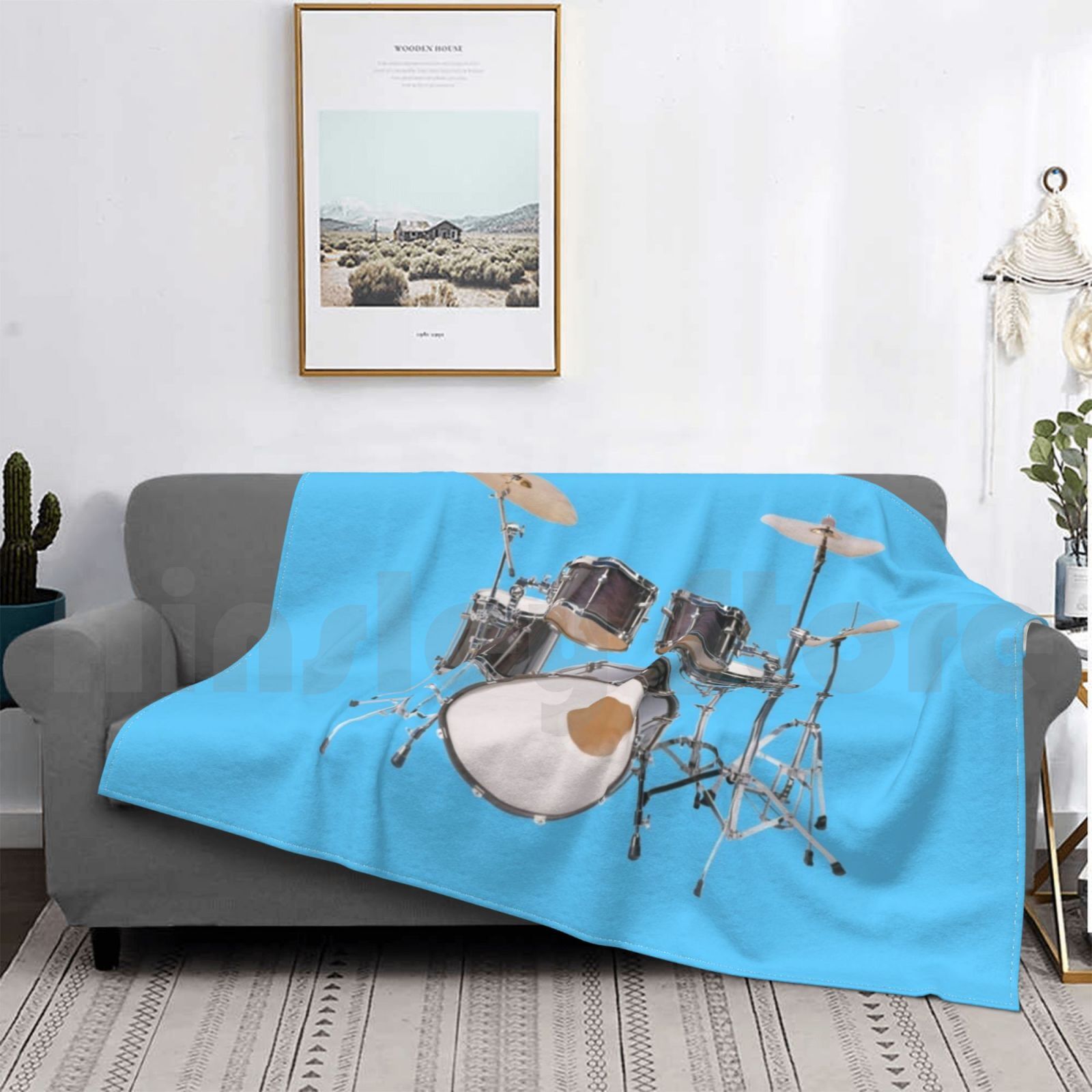 Drums Illustration Blanket Fas - مراجعة Musical Instrument Images وسعره
