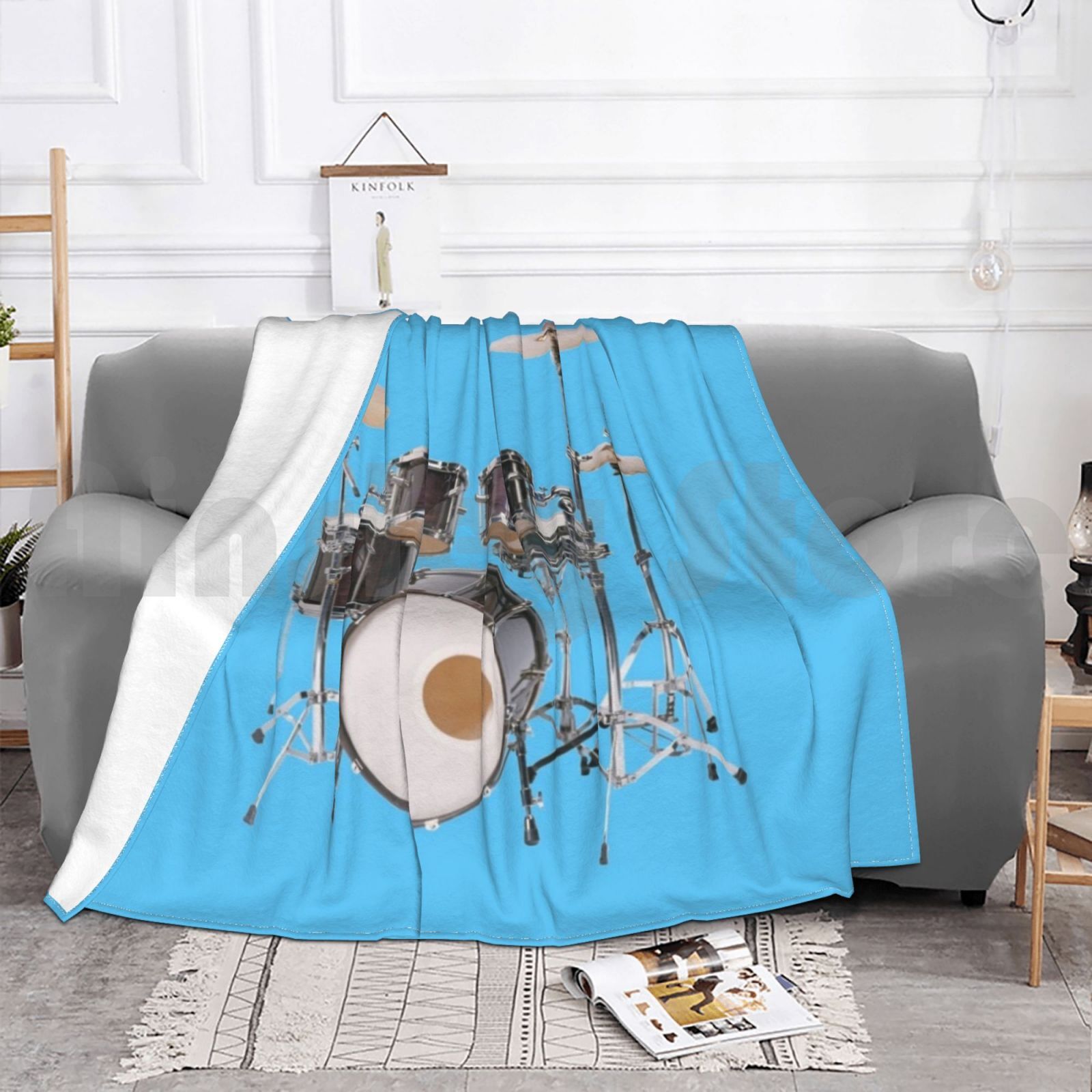 Drums Illustration Blanket Fas - مراجعة Musical Instrument Images وسعره
