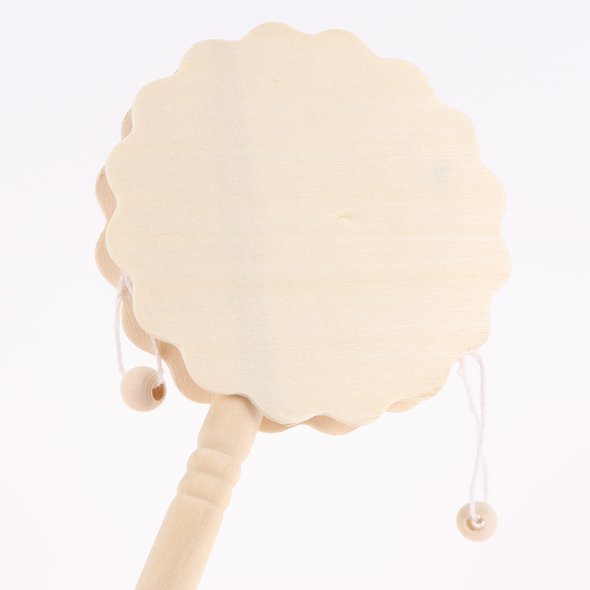 5Pcs A Drum Shaped Rattle Wood - مراجعة Musical Instrument For Toddlers وسعره