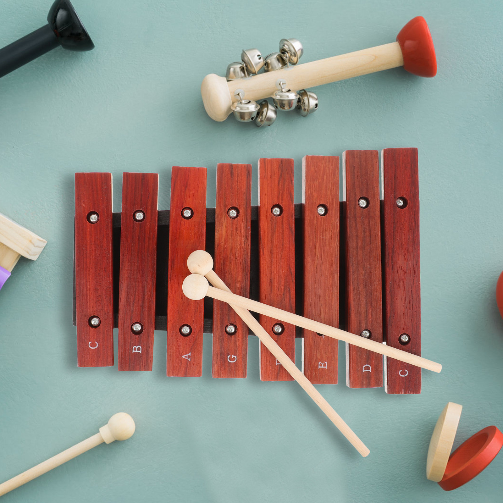 8-Note Wooden Xylophone Lightw - مراجعة Musical Instrument For Toddlers وسعره