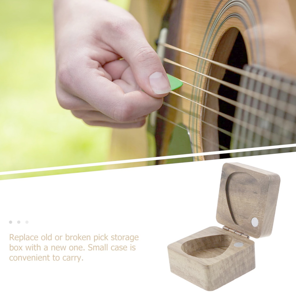 1pc Wooden Ukulele Pick Storag - مراجعة Musical Instrument Images وسعره