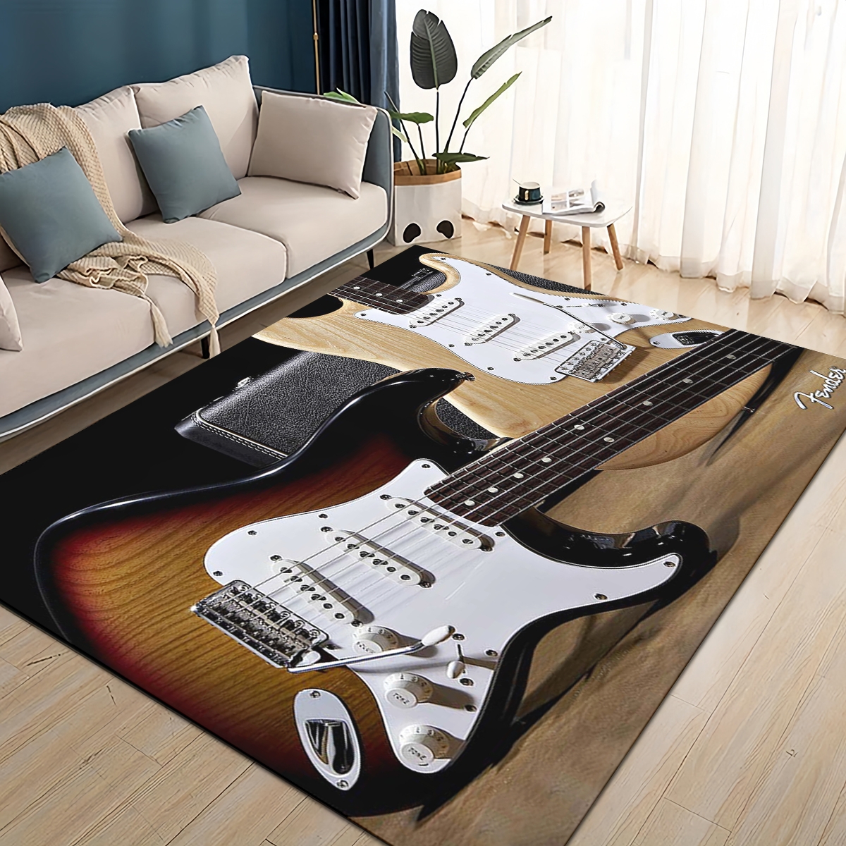 3D Retro Fender logo Guitar In - مراجعة Musical Instrument Online وسعره