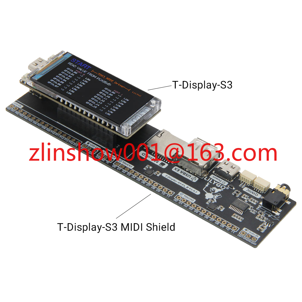 T-Display-S3 MIDI Shield Devel - مراجعة Musical Instrument Digital Interface (Midi) وسعره