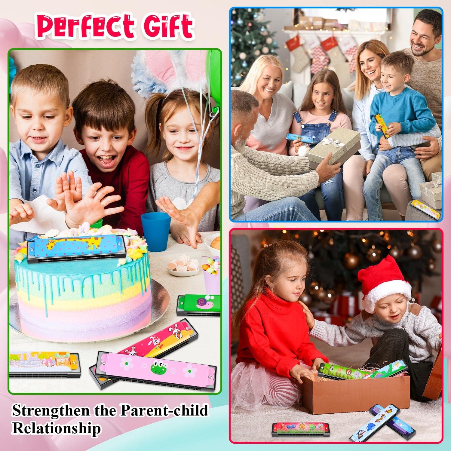 16 Hole Harmonica for Kids Beg - مراجعة Musical Instrument Images وسعره