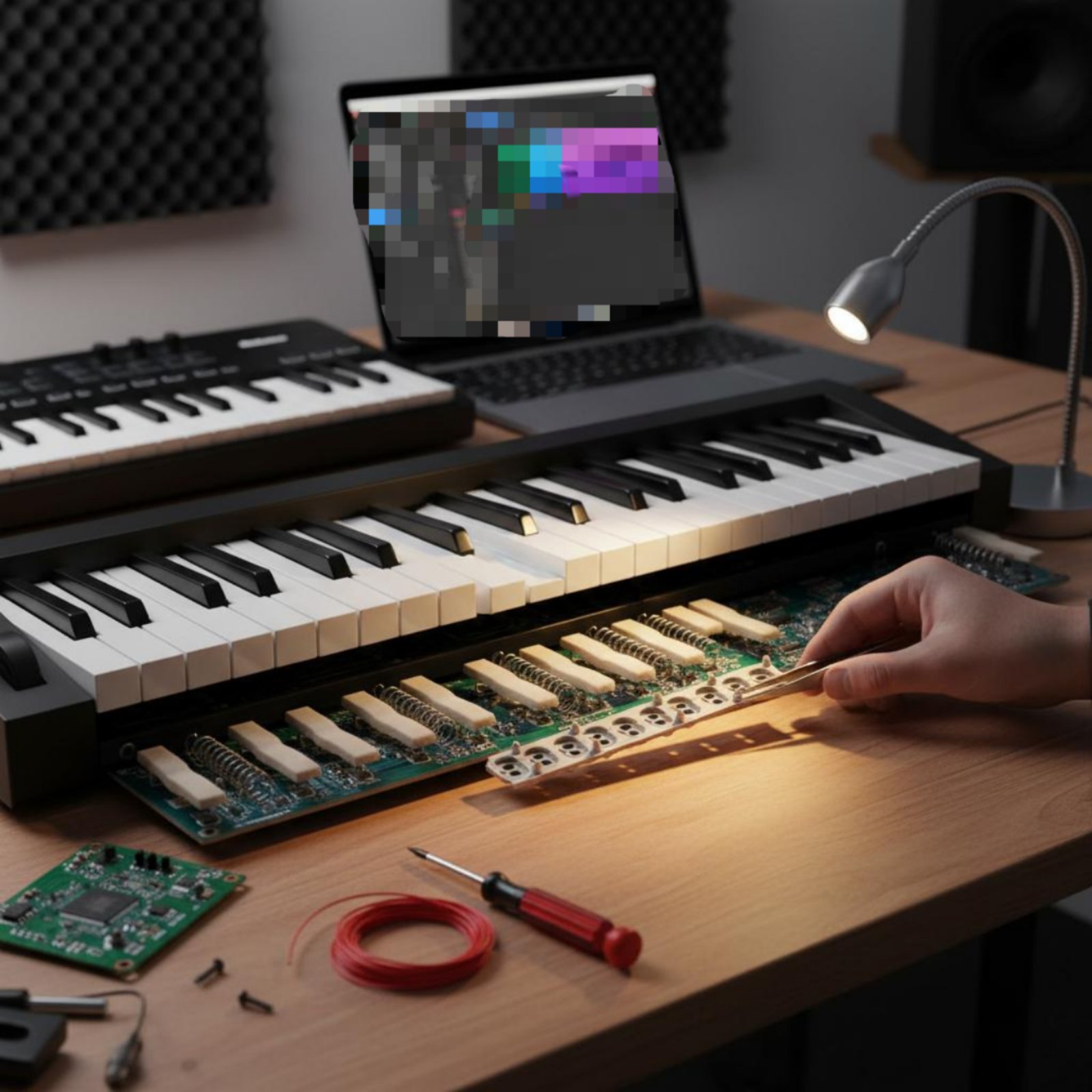3-Contact Key Transducer Pad H - مراجعة Musical Instrument Of Keyboard وسعره