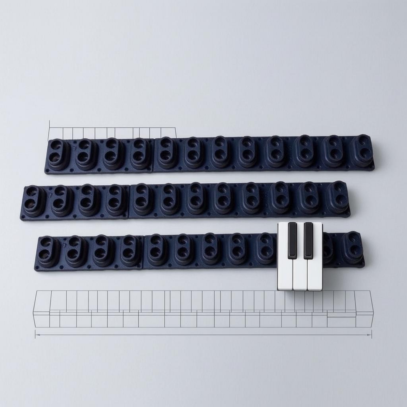 Piano Key Touch Pad Replacemen - مراجعة Musical Instrument No Touch وسعره